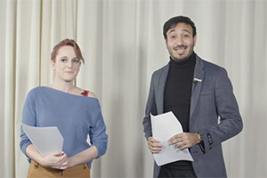 Bilal Zafar's Acting School Of Excellence. Image shows from L to R: Sooz Kempner, Bilal (Bilal Zafar)