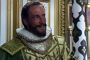 Blackadder. Sir Walter Raleigh (Simon Jones). Credit: BBC