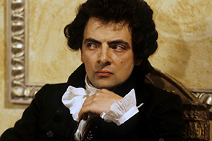 Blackadder. Mr. Edmund Blackadder, Esquire (Rowan Atkinson). Credit: BBC