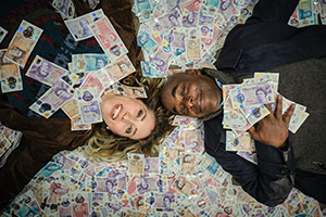 Boat Story. Image shows left to right: Janet (Daisy Haggard), Samuel (Paterson Joseph)