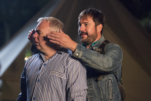 Camping. Image shows from L to R: Robin (Steve Pemberton), Tom (Rufus Jones). Copyright: Baby Cow Productions