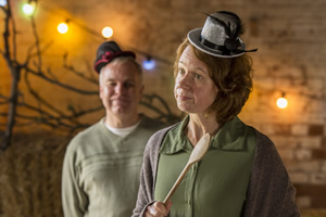 Camping. Image shows from L to R: Robin (Steve Pemberton), Fiona (Vicki Pepperdine). Copyright: Baby Cow Productions