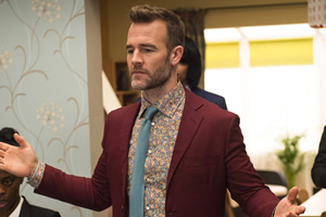 Carters Get Rich. Trent Zebrisky (James Van Der Beek). Copyright: Roughcut Television