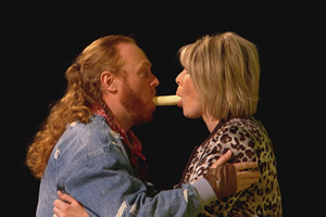 Celebrity Juice. Image shows from L to R: Leigh Francis, Ruth Langsford