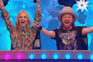 Celebrity Juice. Image shows from L to R: Fearne Cotton, Leigh Francis