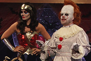 Celebrity Juice. Image shows from L to R: Holly Willoughby, Leigh Francis. Copyright: Talkback