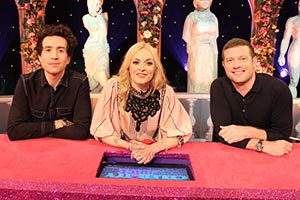 Celebrity Juice. Image shows from L to R: Nick Grimshaw, Fearne Cotton, Dermot O'Leary. Copyright: Talkback