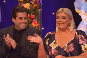 Celebrity Juice. Image shows from L to R: James Argent, Gemma Collins