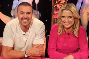 Celebrity Juice. Image shows from L to R: Paddy McGuinness, Charlotte Hawkins