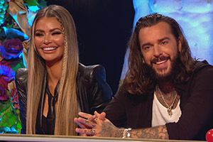 Celebrity Juice. Image shows from L to R: Chloe Sims, Pete Wicks. Copyright: Talkback