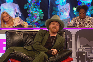 Celebrity Juice. Image shows from L to R: Emily Atack, Leigh Francis, Judi Love