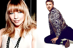 Chain Reaction. Image shows from L to R: Sara Cox, Joe Lycett. Copyright: BBC