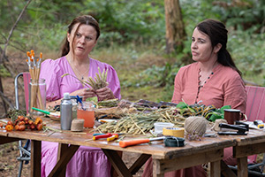 The Change. Image shows left to right: Carmel (Monica Dolan), Agnes (Susan Lynch)