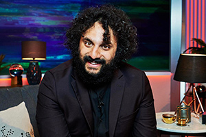 Channel Hopping With Jon Richardson. Nish Kumar. Copyright: Rumpus Media