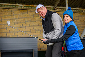 The Chief. Image shows left to right: Cameron Miekelson (Jack Docherty), Una Struan MSP (Rhona Cameron)