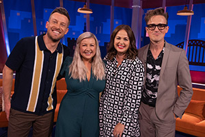 The Chris & Rosie Ramsey Show. Image shows from L to R: Chris Ramsey, Rosie Ramsey, Giovanna Fletcher, Tom Fletcher