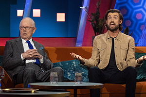 The Chris & Rosie Ramsey Show. Image shows left to right: Michael Whitehall, Jack Whitehall