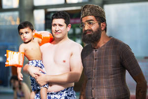 Citizen Khan. Image shows from L to R: Amjad (Abdullah Afzal), Mr Khan (Adil Ray). Copyright: BBC