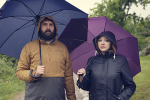 The Cockfields. Image shows from L to R: Simon (Joe Wilkinson), Donna (Diane Morgan)