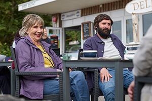 The Cockfields. Image shows from L to R: Sue (Sue Johnston), Simon (Joe Wilkinson)