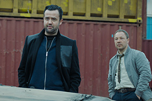 Code 404. Image shows from L to R: DI John Major (Daniel Mays), DI Roy Carver (Stephen Graham)