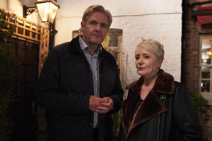 Cold Feet. Image shows from L to R: David Marsden (Robert Bathurst), Mary (Michelle Holmes)