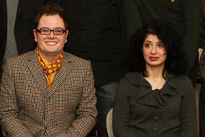 Channel 4's Comedy Gala. Image shows from L to R: Alan Carr, Shaparak Khorsandi