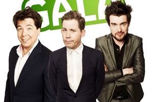 Channel 4's Comedy Gala. Image shows from L to R: Michael McIntyre, Lee Evans, Jack Whitehall