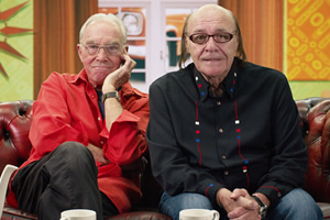 The Comedy Years. Image shows from L to R: Bernie Clifton, Mick Miller. Copyright: Shiver Productions