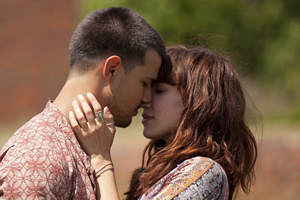 Cuckoo. Image shows from L to R: Dale (Taylor Lautner), Rachel (Esther Smith). Copyright: Roughcut Television