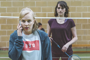 Dead Pixels. Image shows from L to R: Megan 'Meg' Jefferies (Alexa Davies), Alison (Charlotte Ritchie)