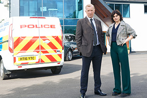 Death Valley. Image shows left to right: DCI Clarke (Steffan Rhodri), Janie Mallowan (Gwyneth Keyworth) Death Valley. Image shows left to right: DCI Clarke (Steffan Rhodri), Janie Mallowan (Gwyneth Keyworth)