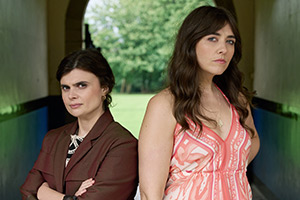 Death Valley. Image shows left to right: Janie Mallowan (Gwyneth Keyworth), Rhiannon Hopkins (Remy Beasley)