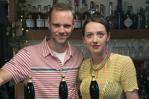 Doc Martin. Image shows from L to R: Al Large (Joe Absolom), Morwenna Newcross (Jessica Ransom)