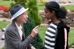 Don't Forget The Driver. Image shows from L to R: Joy (Marcia Warren), Rita (Luwam Teklizgi)