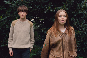 The End Of The F***ing World. Image shows from L to R: James (Alex Lawther), Alyssa (Jessica Barden)