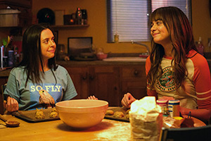 Everything I Know About Love. Image shows left to right: Birdy (Bel Powley), Maggie (Emma Appleton)