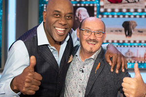 For Facts Sake. Image shows from L to R: Ainsley Harriott, Brendan O'Carroll