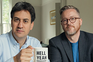 Geoff Lloyd's Hometown Glory. Image shows from L to R: Ed Miliband, Geoff Lloyd