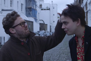 The Girl Whisperer. Image shows from L to R: Funny Pete (John Kearns), Joz (Joz Norris)