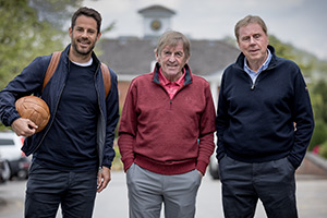 Jamie & Harry's World Cup Challenge: Got, Got Need. Image shows left to right: Jamie Redknapp, Kenny Dalglish, Harry Redknapp