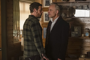 Guilt. Image shows from L to R: Jake McCall (Jamie Sives), Max McCall (Mark Bonnar)