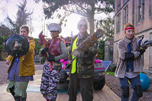 Henpocalypse!. Image shows left to right: Shelly (Callie Cooke), Zara (Lucie Shorthouse), Veena (Lauren O'Rourke), Bernadette (Elizabeth Berrington)