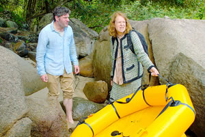 High & Dry. Image shows from L to R: Douglas (Harry Peacock), Harriet (Vicki Pepperdine)