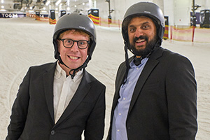 Hold The Front Page. Image shows left to right: Josh Widdicombe, Nish Kumar