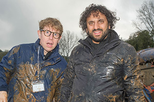 Hold The Front Page. Image shows left to right: Josh Widdicombe, Nish Kumar