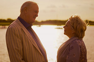 Hold The Sunset. Image shows from L to R: Phil (John Cleese), Edith (Alison Steadman). Copyright: BBC