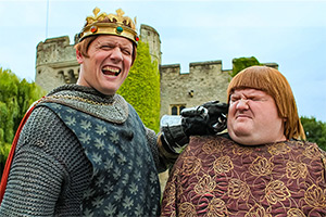 Horrible Histories. Image shows left to right: James McNicholas, Ethan Lawrence