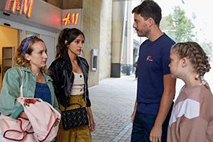 Hullraisers. Image shows from L to R: Toni (Leah Brotherhead), Rana (Taj Atwal), Ben (Tom Machell), Jayelle (Maddie Lamb)