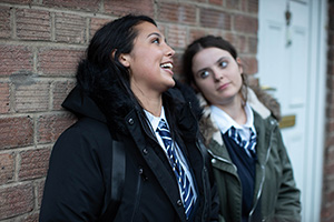 In My Skin. Image shows from L to R: Poppy (Zadeiah Campbell-Davies), Bethan (Gabrielle Creevy)